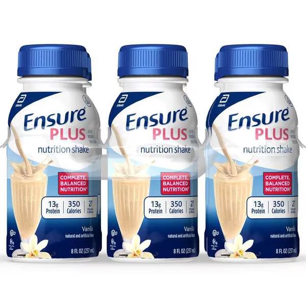 Ensure Plus Vanilla 8 fl. oz. Bottles, PK24, Ensure, Mfr#: 57263